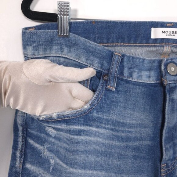 NWT MOUSSY VINTAGE Women's Jeans 30 JAPAN MADE Helendale Skinny Distressed HOWA - Picture 9 of 14